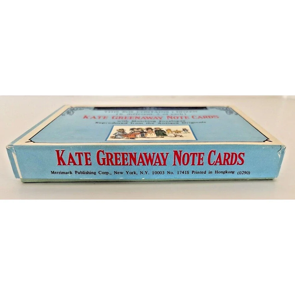 Vintage Kate Greenaway Note Cards 6 Reproduction Cards & Envelopes Merrimack